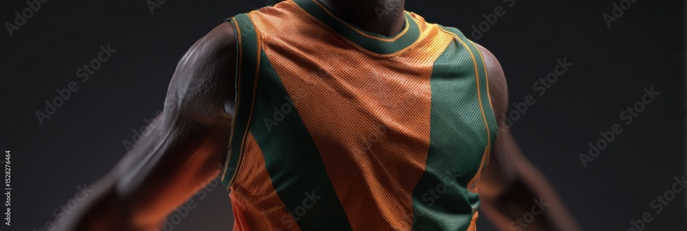 Poster exciting basketball jersey swap animation showcasing dynamic transformation in player attire