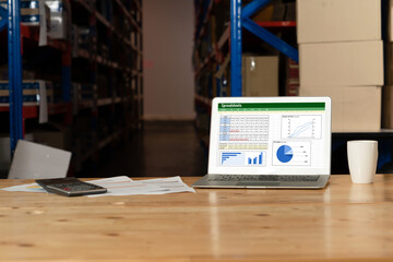 Spreadsheet document information financial startup concept. data and graphs in spreadsheet documents for online analysis project dashboard accounting digital snugly