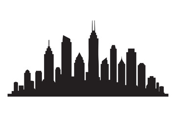 Obraz premium city skyline silhouette