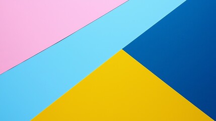 Abstract Geometric Pastel Color Block Design,Color Background,Minimalist Composition,Pink Blue Yellow,Graphic Design ,Color Palette,Abstract Art