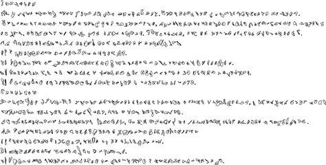 Abstract background with the illegible handwritten text.Set of drawn lettering and calligraphy swirls, squiggles. 