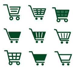 Shopping cart line art icon for apps and websites
, Pixel perfect thin line icon set of shopping car t trolley basket, Vector illustration.