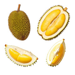 Fototapeta premium Durian isolated icon set with no background design element 