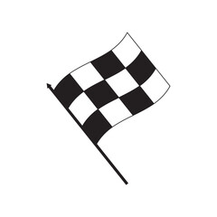 checkered racing flag. Crossed checkered flags silhouette, Racing finish line flags, Sports competition flag icon, Checkered race flags vector, Finish line flags illustration. Race flag icon.