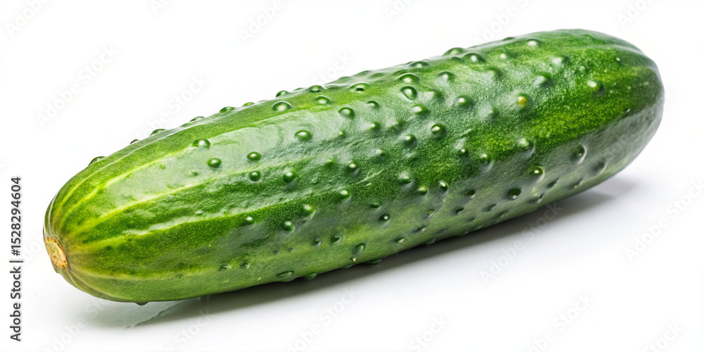 Poster this cucumber features a bright green color with a bumpy texture, emphasizing its freshness. it's pl
