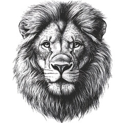 lion head vector