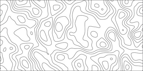 Abstract topological map or contours depicting varied elevation and terrain variations vector art graphic with organic shape