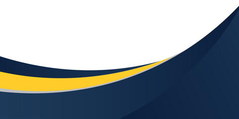 blue and yellow wavy shape background. suitable for business poster design, corporate banner, presentation, flyer, social media post.