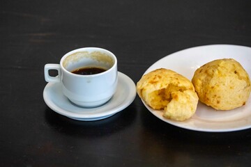 The most traditional Minas Gerais snack, coffee, cheese bread and guava paste
