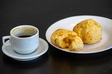 The most traditional Minas Gerais snack, coffee, cheese bread and guava paste