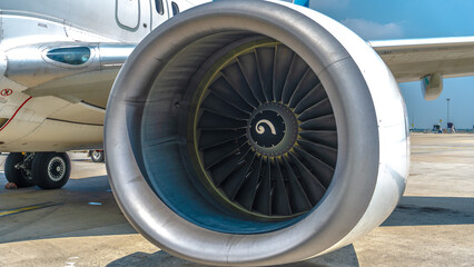 Jet engine for passenger aircraft.