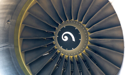 Jet engine for passenger aircraft.