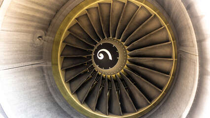 Fototapeta premium Jet engine for passenger aircraft.
