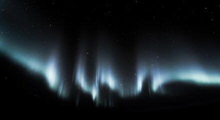 Aurora borealis night sky display