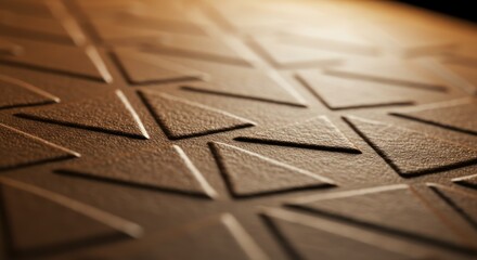 Close up brown geometric texture