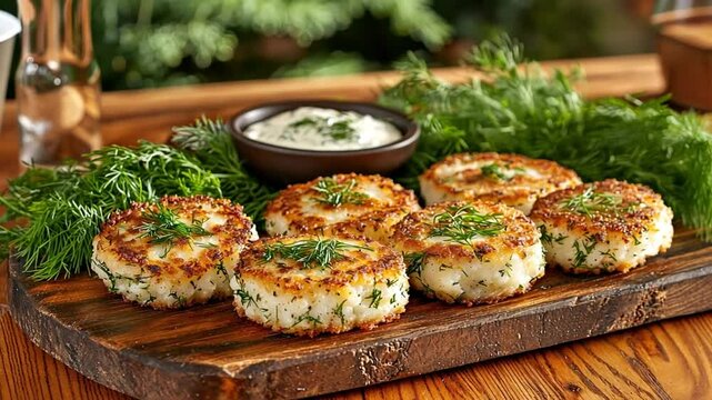 atlantic cod cakes with dill sauce video