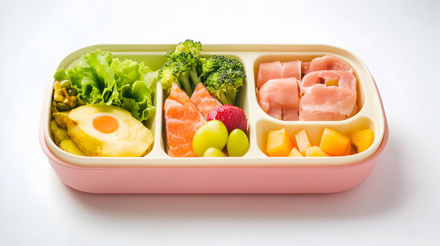 una lonchera con frutas y verduras para una alimentacion saludable lonche escolar para el desayuno