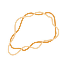 Abstract intertwining lines composition on a dark background minimalist art