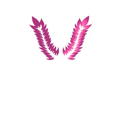 Stylized ethereal feathered design on a dark canvas enhancing artistic expression