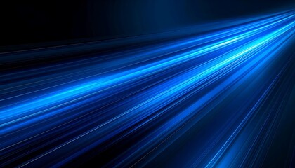 Blue Light Speed Lines Abstract.