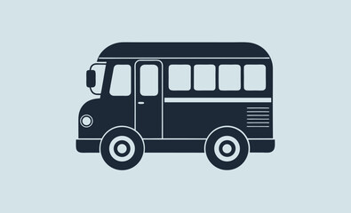 School bus icon, school bus icon outline coloring book page line art vector silhouettes  