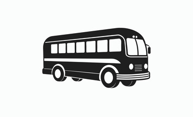 School bus icon, school bus icon outline coloring book page line art vector silhouettes  