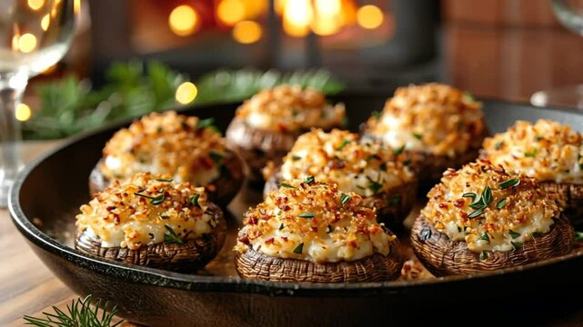 crab-stuffed mushrooms with breadcrumbs video canadian seafood