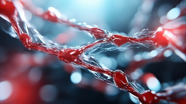 An intricate representation of a colorful molecular structure showcases the complexities and beauty of scientific discovery, illustrating the interplay of elements and innovation.