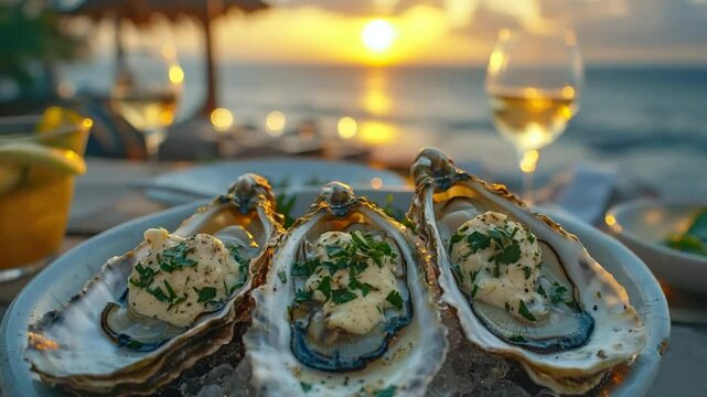 grilled oysters with garlic butter video canadian seafood