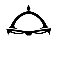 Abstract minimalist composition featuring dual white light wedges in darkness