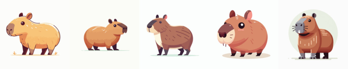 Vector of a capybara