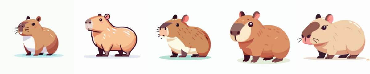 Vector of a capybara