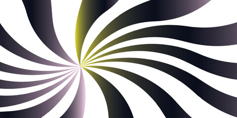 Abstract explosion with Sun ray radial beam sunrise. Funky ray elements, circle motifs.Sunburst pinwheel design, with sense of movement and energy. Wavy, curved stripes.a hypnotic, sunburst optical.