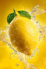 Lemon juice with a drop of oil for a refreshing taste