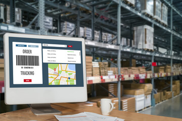 Delivery tracking system for e-commerce and modish online business to timely goods transportation and delivery