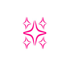 Stylized pink starburst pattern on dark backdrop creating a modern aesthetic