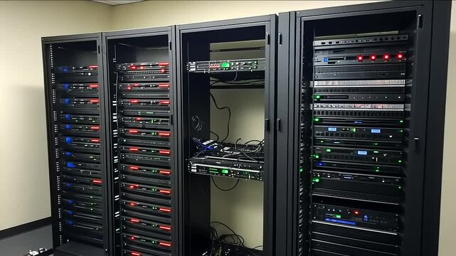 High-Tech Server Room Installation