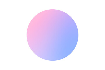 Minimal Abstract Gradient Circle on White Background