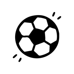Obraz premium Dynamic soccer ball vector illustration, perfect for sports design, posters, and team branding. Modern black-and-white pattern, ideal for football enthusiasts and graphic projects.