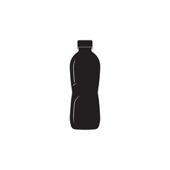 black plastic bottle silhouette 