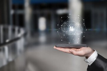 AI showcased on a smartphone