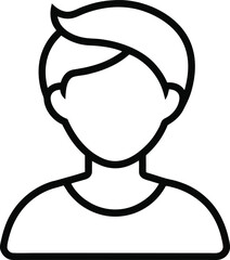 Profile Outline Icon: User Symbol

