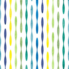 Vertical watercolor stripes seamless pattern. Striped vector geometric background