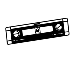 Fototapeta premium Spirit level icon in simple vector style
