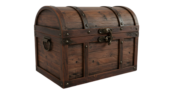 Antique Wooden Chest: Rustic Decor, Vintage Treasure Box, Brown Wooden Trunk, Storage Container, Retro Home Decor, Decorative Box, Old Chest, Wood Chest, Rustic Box