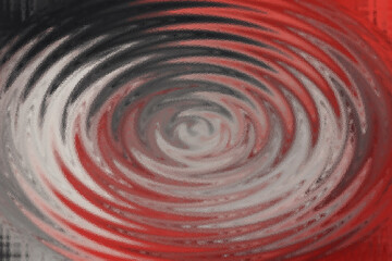 Abstract red and gray swirling vortex pattern