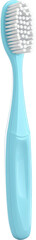 Aqua-toned Tongue Cleaner with Dense Bristle Head