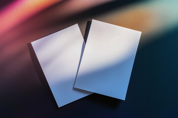 Creative inspiration ignites with overlapping blank sheets of paper