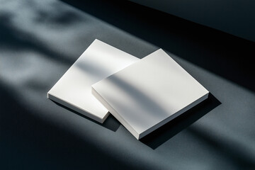 Blank sheets of paper invite creativity in a calm setting