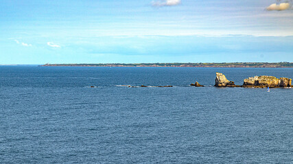 Penhir tas de pois in Crozon French South brittany